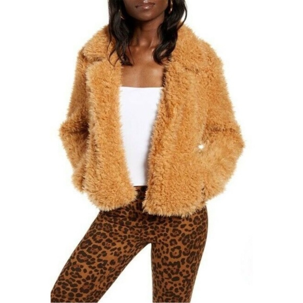 Blank NYC Faux Shearling‎ Teddy Coat Size Large